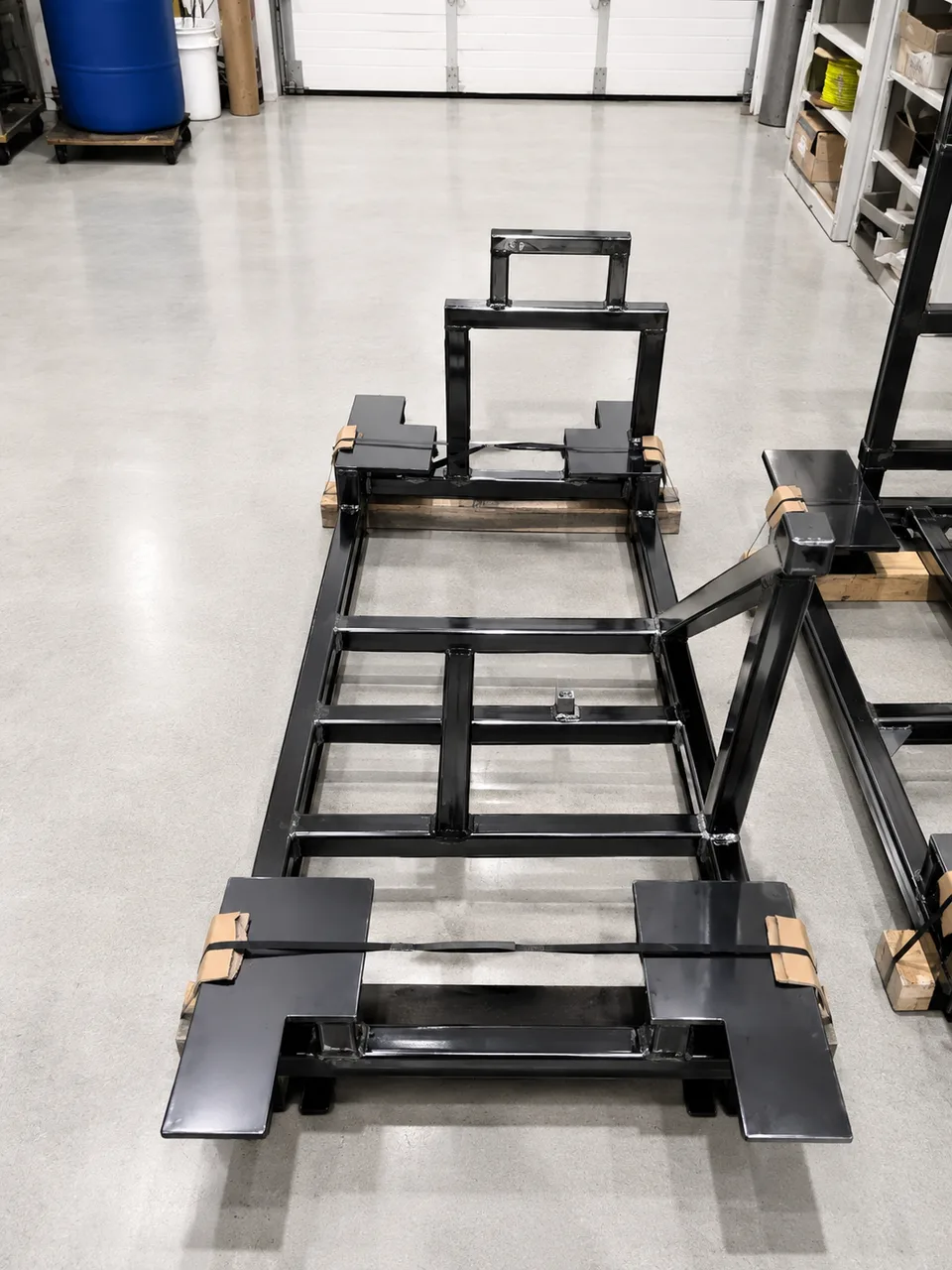 Welded steel frame assembly fabricated at RWS